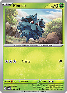 Pineco (002/162) - Carta Avulsa Pokemon