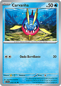 Carvanha (042/162) - Carta Avulsa Pokemon