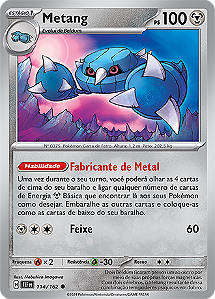 Metang (114/162) - Carta Avulsa Pokemon