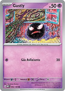 Gastly (092/165) - Carta Avulsa Pokemon