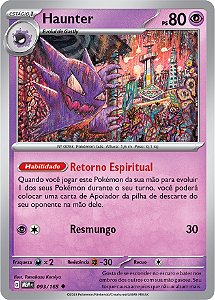 Haunter (093/165) - Carta Avulsa Pokemon