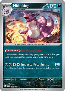 Nidoking (034/165) FOIL - Carta Avulsa Pokemon