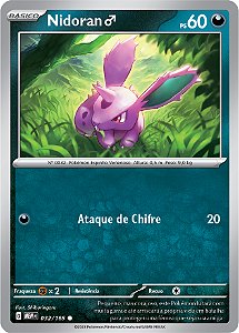 Nidoran Macho / Nidoran Male (032/165) REV FOIL - Carta Avulsa Pokemon
