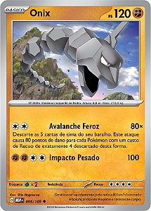 Onix (095/165) - Carta Avulsa Pokemon