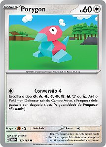 Porygon (137/165) - Carta Avulsa Pokemon