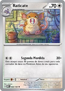 Raticate (020/165) - Carta Avulsa Pokemon
