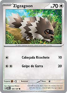 Zigzagoon (167/197) REV FOIL - Carta Avulsa Pokemon