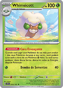 Whimsicott (015/162) FOIL - Carta Avulsa Pokemon