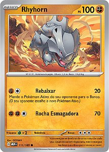 Rhyhorn (111/165) - Carta Avulsa Pokemon