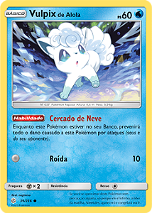 Vulpix de Alola / Alolan Vulpix (39/236) - Carta Avulsa Pokemon