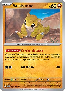 Sandshrew (027/165) - Carta Avulsa Pokemon