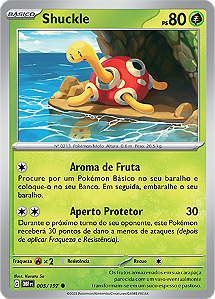 Shuckle (005/197) - Carta Avulsa Pokemon