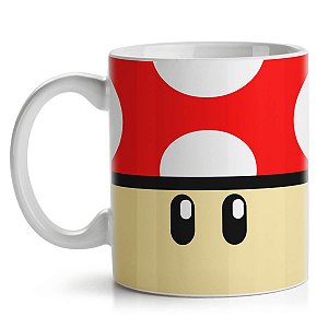 Caneca Cogumelo Vermelho Grow Up - Super Mario Bros