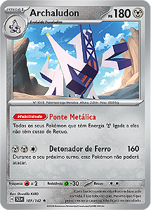Archaludon (107/142) FOIL - Carta Avulsa Pokemon