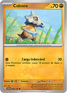 Cubone (072/142) REV FOIL - Carta Avulsa Pokemon
