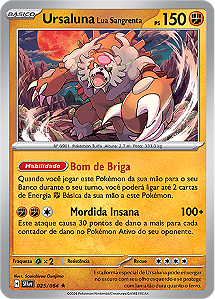 Ursaluna Lua Sangrenta / Bloodmoon Ursaluna (025/064) - Carta Avulsa Pokemon