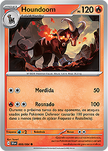 Houndoom (008/064) - Carta Avulsa Pokemon