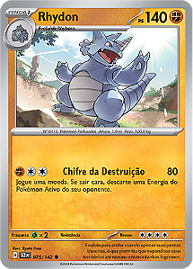 Rhydon (075/142) - Carta Avulsa Pokemon