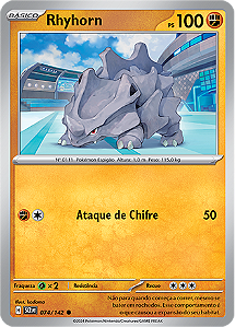 Rhyhorn (074/142) - Carta Avulsa Pokemon