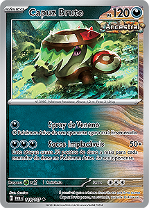 Capuz Bruto / Brute Bonnet (118/167) - Carta Avulsa Pokemon