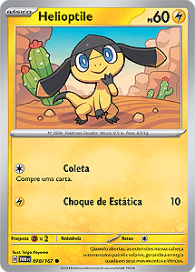 Helioptile (070/167) - Carta Avulsa Pokemon