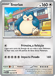 Snorlax (136/167) - Carta Avulsa Pokemon