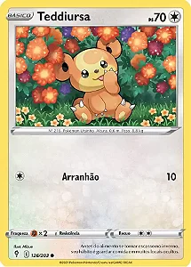 Teddiursa (126/203) REV FOIL - Carta Avulsa Pokemon