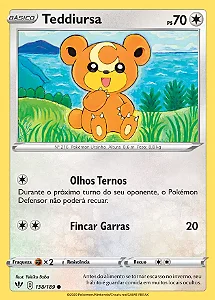 Teddiursa (138/189) REV FOIL - Carta Avulsa Pokemon
