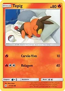 Tepig (31/236) - Carta Avulsa Pokemon