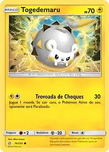 Togedemaru (74/236) REV FOIL - Carta Avulsa Pokemon