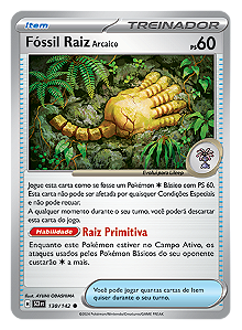 Fóssil Raiz Arcaico / Antique Root Fossil (130/142) - Carta Avulsa Pokemon