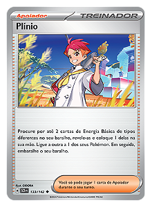 Plínio / Crispin (133/142) - Carta Avulsa Pokemon