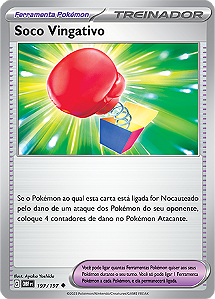 Soco Vingativo / Vengeful Punch (197/197) REV FOIL - Carta Avulsa Pokemon