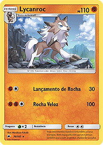 Lycanroc (76/147) - Carta Avulsa Pokemon