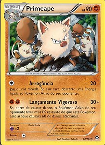 Primeape (53/114) - Carta Avulsa Pokemon