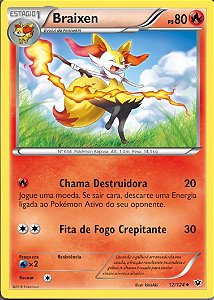 Braixen (12/124) - Carta Avulsa Pokemon