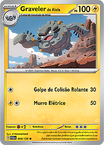 Graveler de Alola / Alolan Graveler (045/159) - Carta Avulsa Pokemon