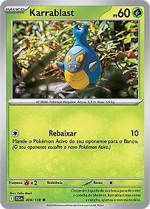 Karrablast (009/159) REV FOIL - Carta Avulsa Pokemon
