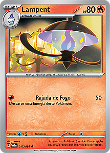 Lampent (017/086) - Carta Avulsa Pokemon