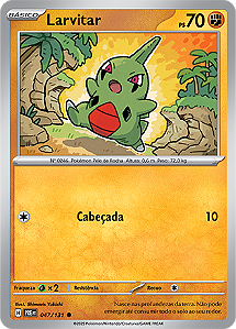 Larvitar (047/131) - Carta Avulsa Pokemon