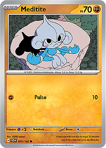 Meditite (077/142) REV FOIL - Carta Avulsa Pokemon