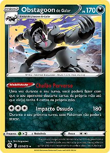 Obstagoon de Galar / Galarian Obstagoon (037/073) FOIL - Carta Avulsa Pokemon