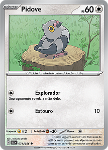 Pidove (071/086) - Carta Avulsa Pokemon
