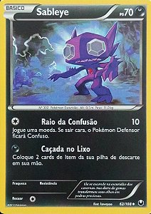 Sableye (62/108) - Carta Avulsa Pokemon
