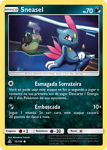 Sneasel (73/156) REV FOIL - Carta Avulsa Pokemon