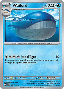 Wailord (041/159) REV FOIL - Carta Avulsa Pokemon