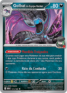 Golbat da Equipe Rocket / Team Rocket's Golbat (121/182) - Carta Avulsa Pokemon