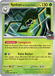 Spidops da Equipe Rocket / Team Rocket's Spidops (020/182) - Carta Avulsa Pokemon