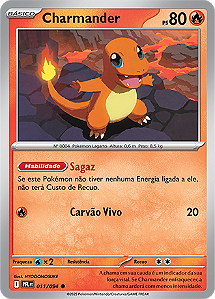 Charmander (011/094) - Carta Avulsa Pokemon