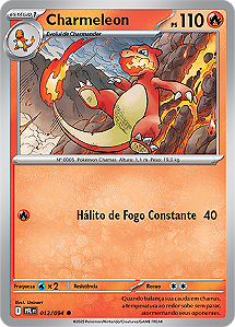 Charmeleon (012/094) REV FOIL - Carta Avulsa Pokemon